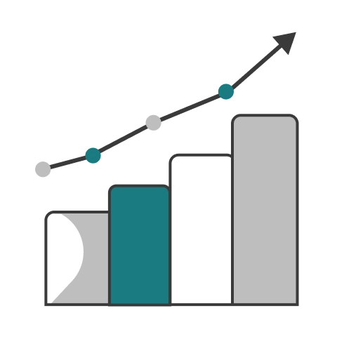 Une icone représentationt l'optimisation des résultats avec nos services - Agence marketing Lille